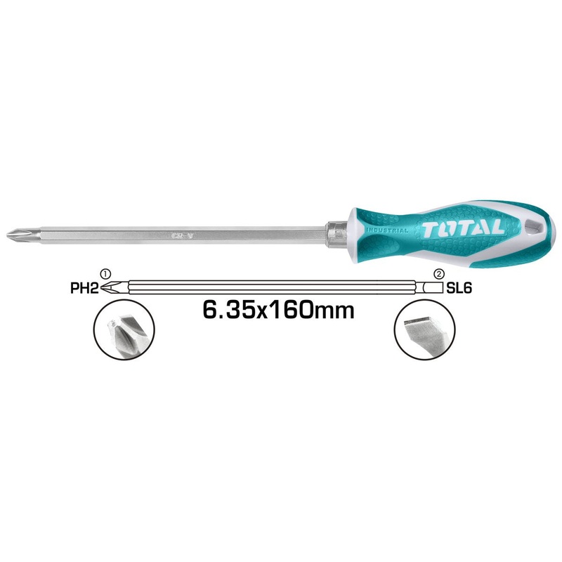 Total THT250206 2 IN 1Screwdriver set