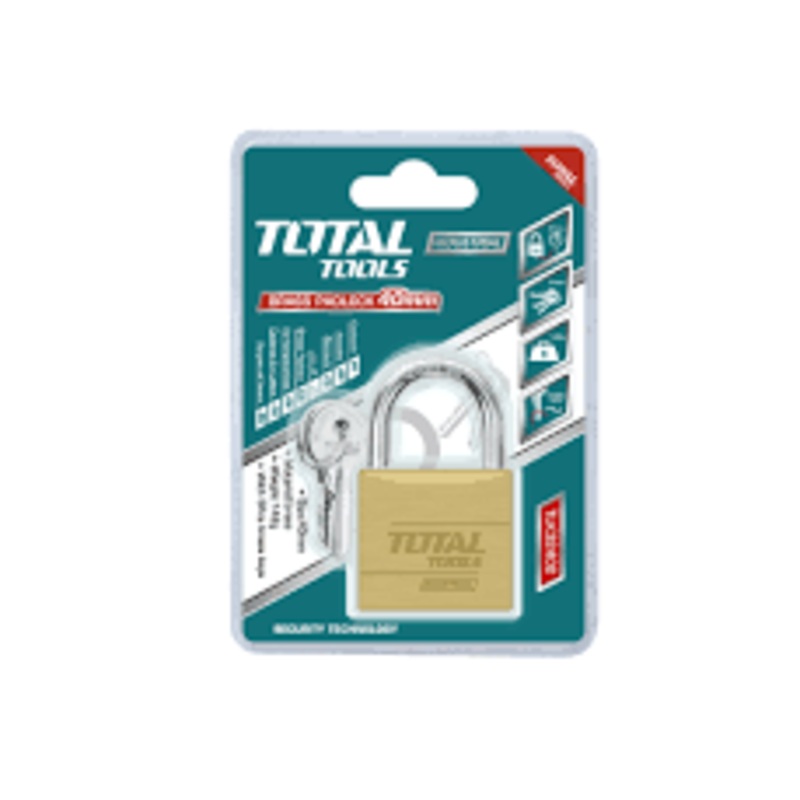 TotalHeavy duty brass padlockTLK32602