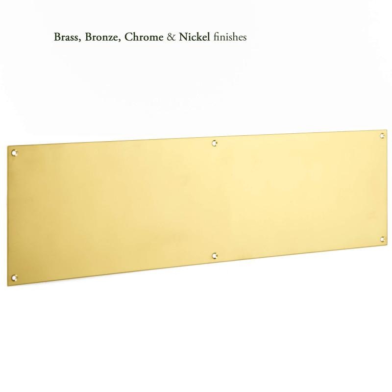 Union kick plate satin brass 800 x 200mm KP-800-200-PL