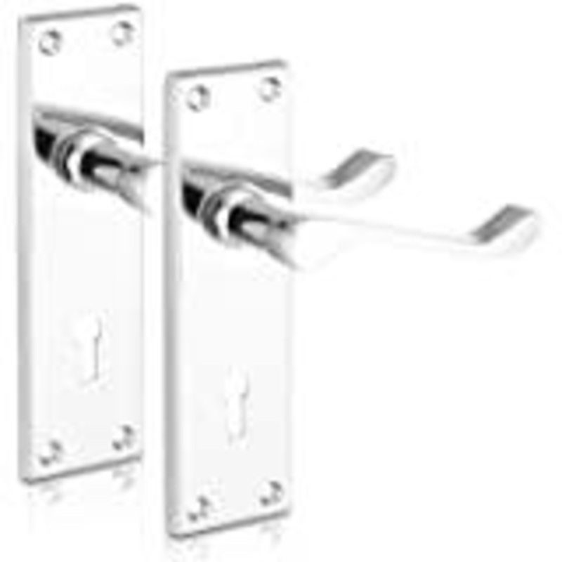 Union 2 lever lock only(wo handles) chrome 2L-2295-CH