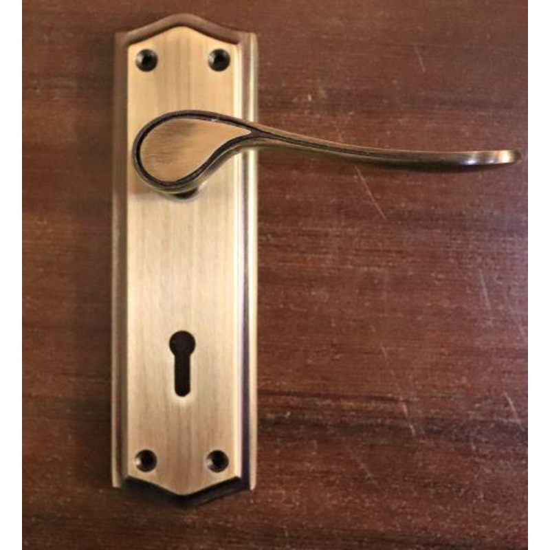 Union 2lever locksets with scroll design zinc handle 2L-Z100-05-95-PB