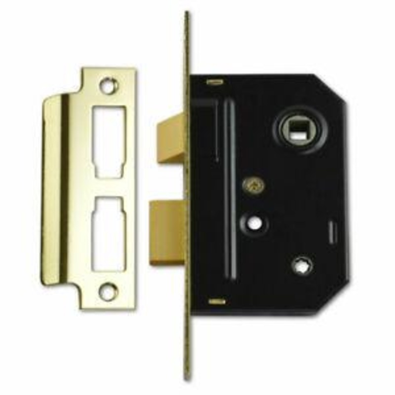 Union bathroom lock (wo handles) brass 2L-2294-PL