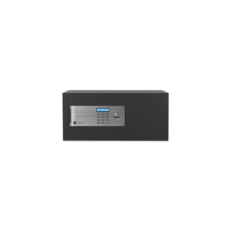 Yale certified laptop digital safe external size 200 x 480 x 350mm internal size 190 x 467 x 280mm 19kg grey SF-YLM-200-EG1