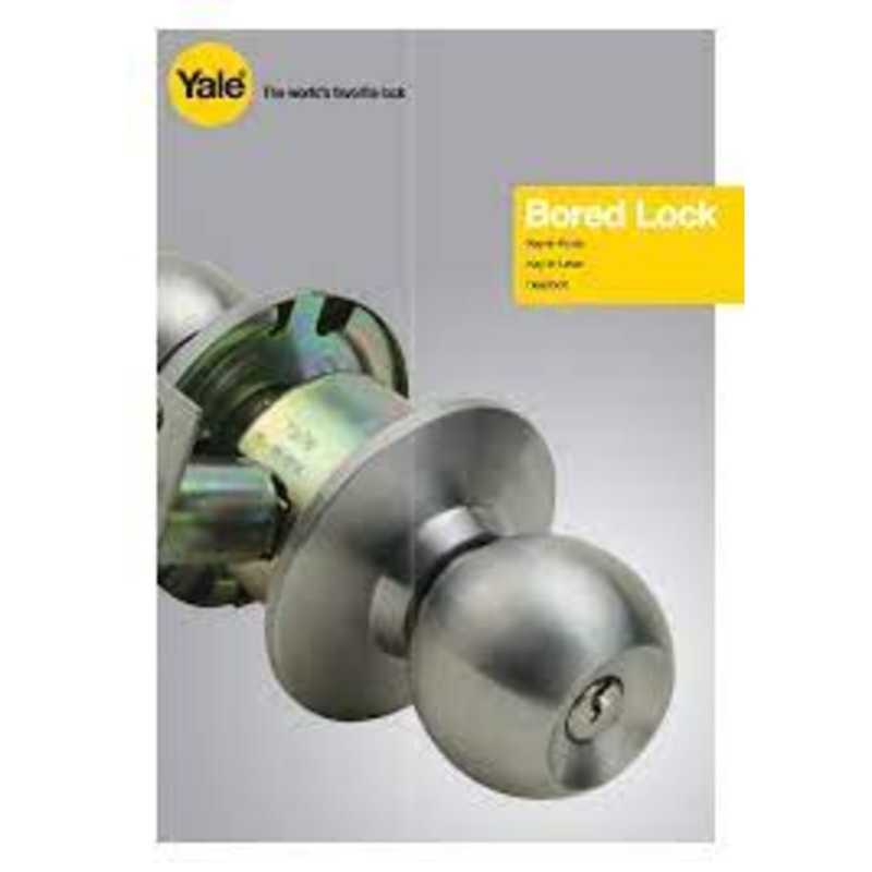 Yale entrance SS knobset (blister pack) 586 SS-ET
