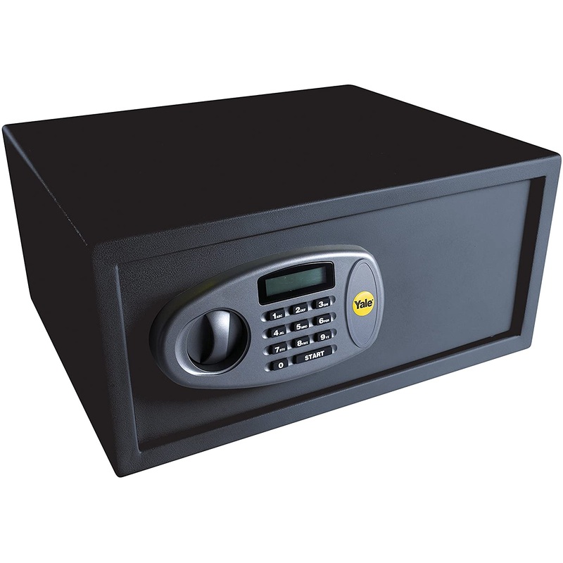 Yale laptop digital safe external size 200x430x350mm internal size 190x420x300mm 13kg black SFT-35EDL