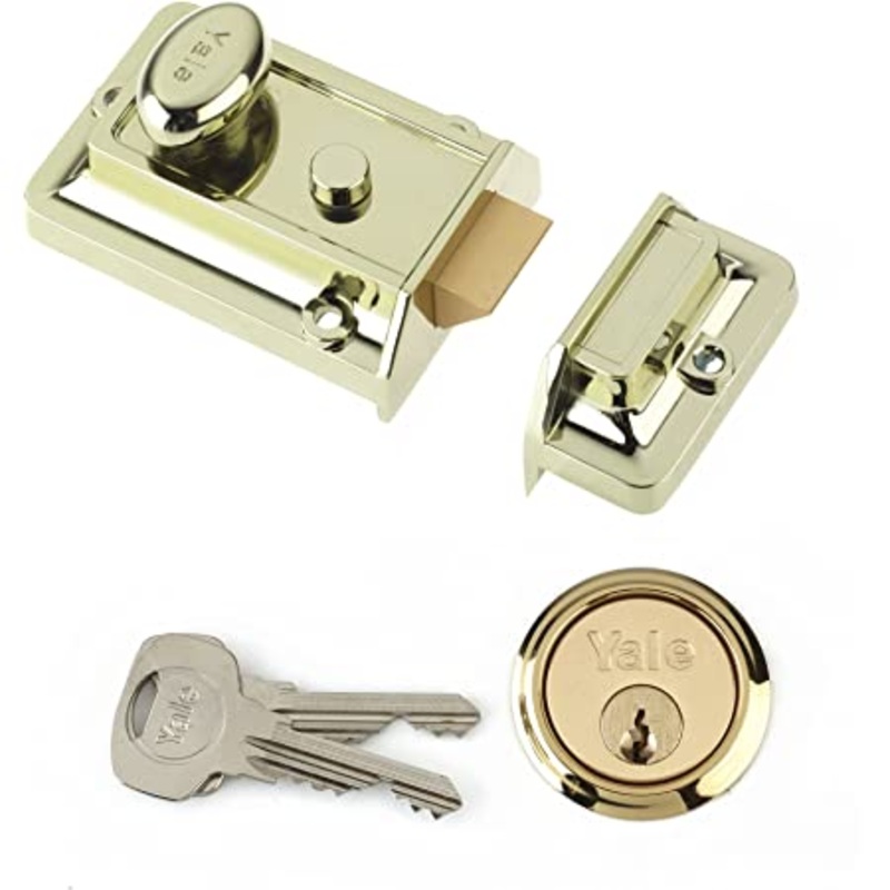 Yale nightlatch - Gold finish ( blister pack) NL-DY564-GL