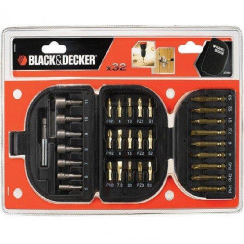 BLACK & DECKER 32 PCS SCREW DRIVING SET