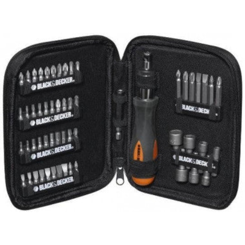 BLACK & DECKER 56 PC DRILLING & DRIVING SET A7104 XJ