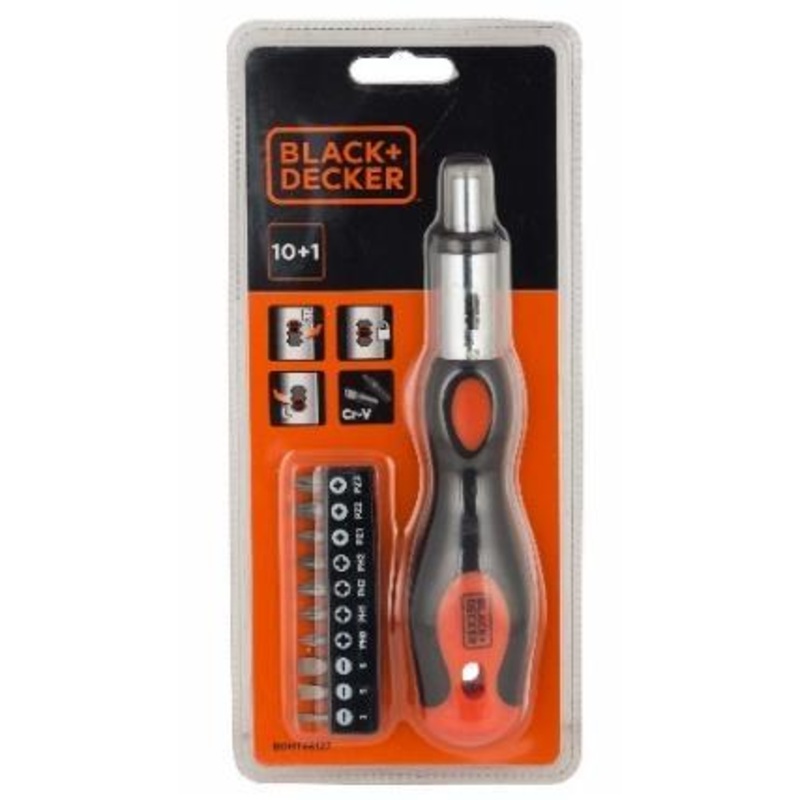 BLACK & DECKER SCREWDRIVER RATCHET 10PC