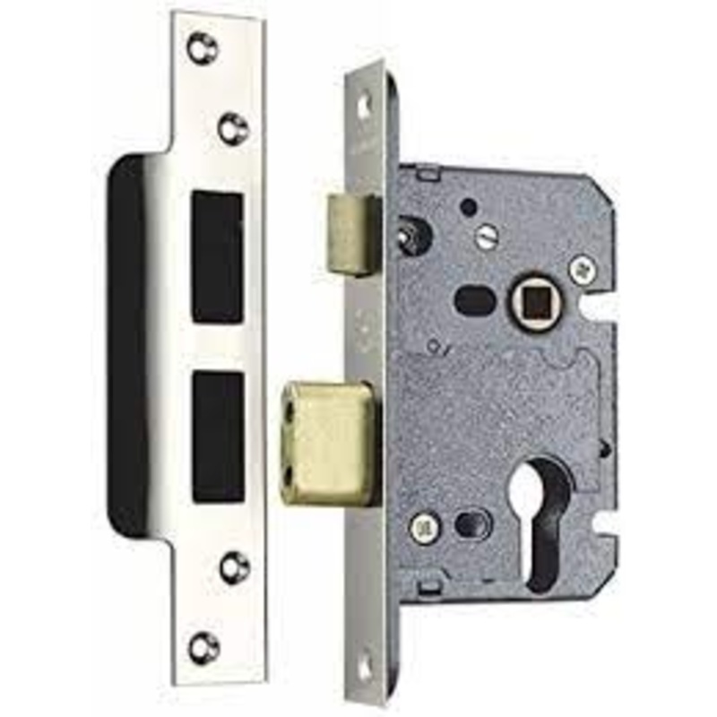 Union CL-X972-60-PB union euro cylinder entrance lock-case only brass