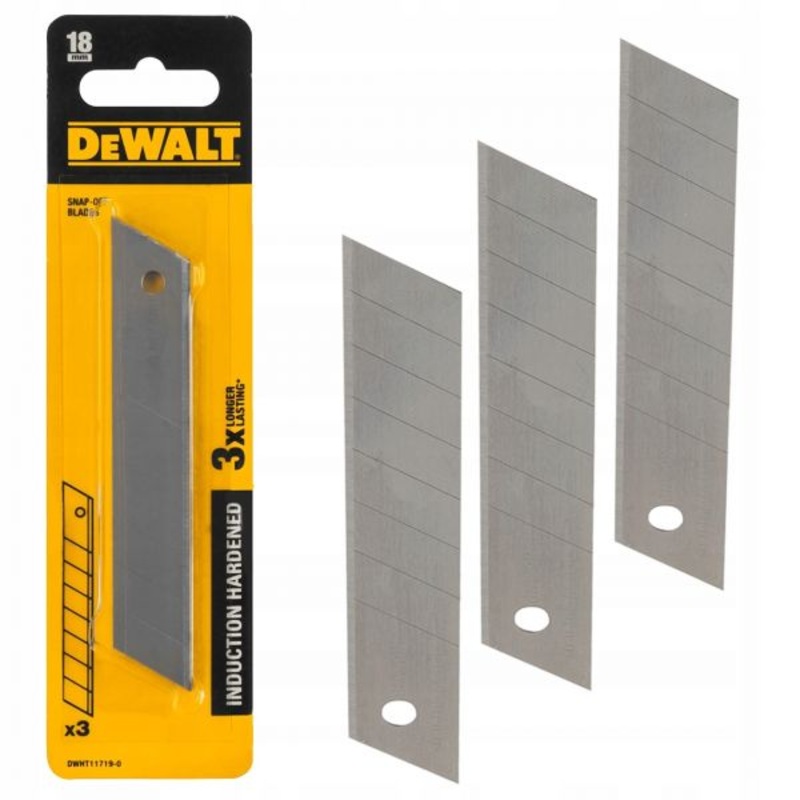 Dewalt DWHT11719-0 3Pcs Snap-Off Blades 18mm