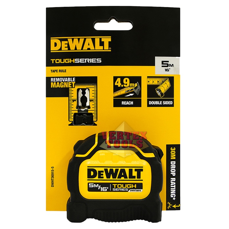 Dewalt DWHT36915-5 Steel Tape Measure 5 meters (Tough Series)