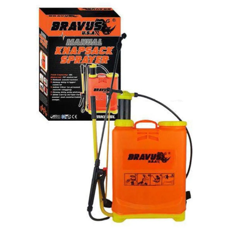 Bravus BMKS16L Plastic Manual Knapsack Sprayer 16L