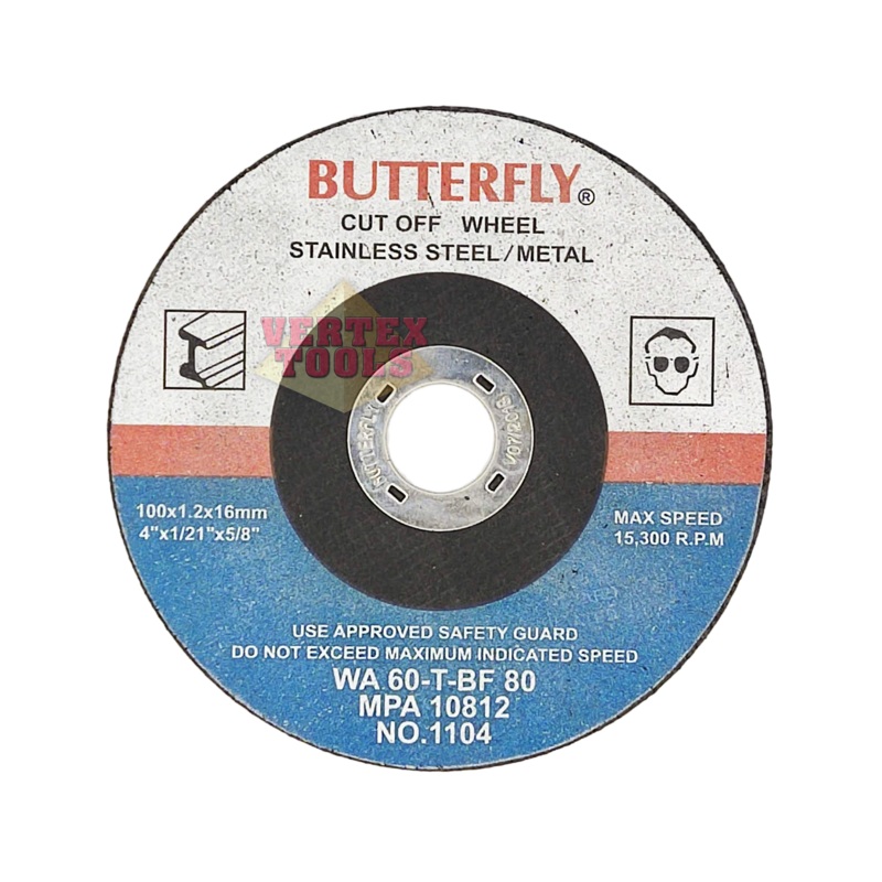 Butterfly Cutting Disc 4" for Stainless