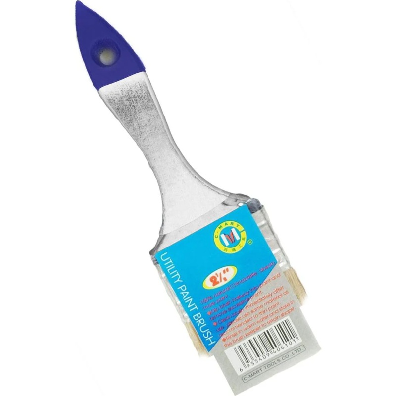 C-Mart Paint Brush White Handle