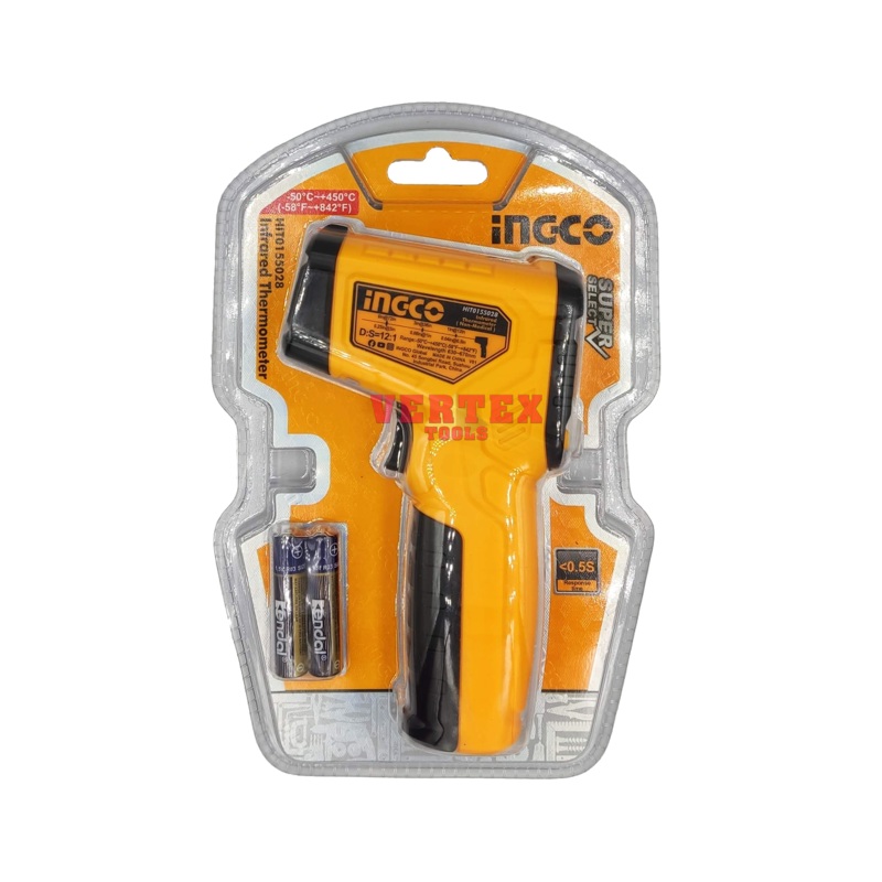 Ingco HIT0155028 Infrared Thermometer / Thermal Scanner (SS)