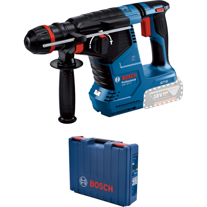 Bosch GBH 187-LI 18V Cordless Brushless SDS-Plus Rotary Hammer (Bare Tool)