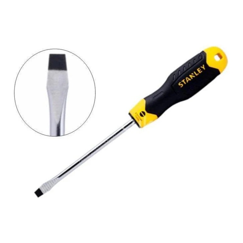 Stanley Cushion Grip Flat Screwdriver (-)