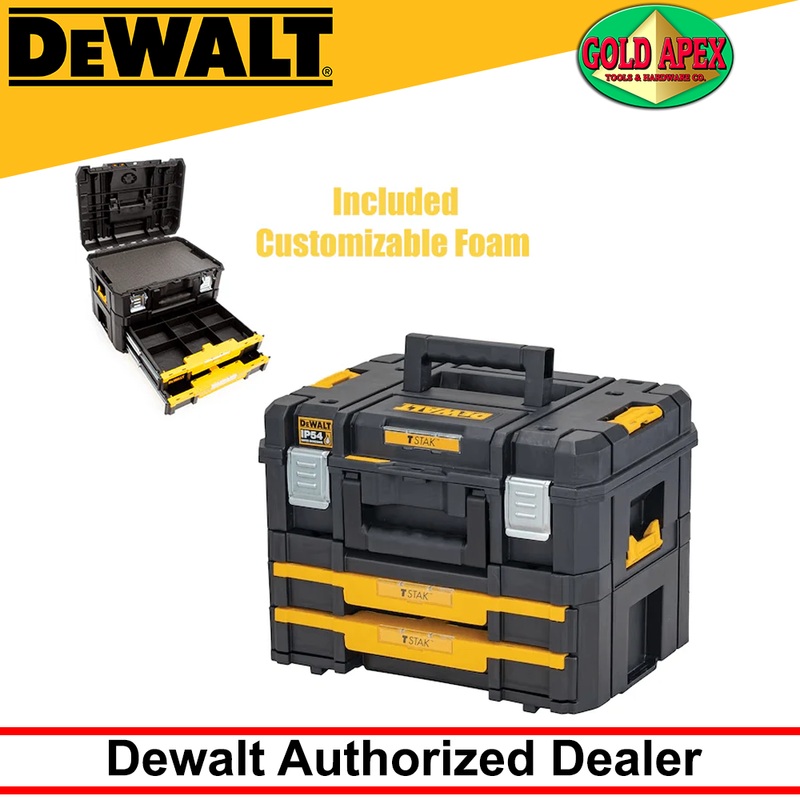 Dewalt DWST83395-1 Tool Box (Combo Kit) with 2 Drawers Organizer IP54 [TSTAK]