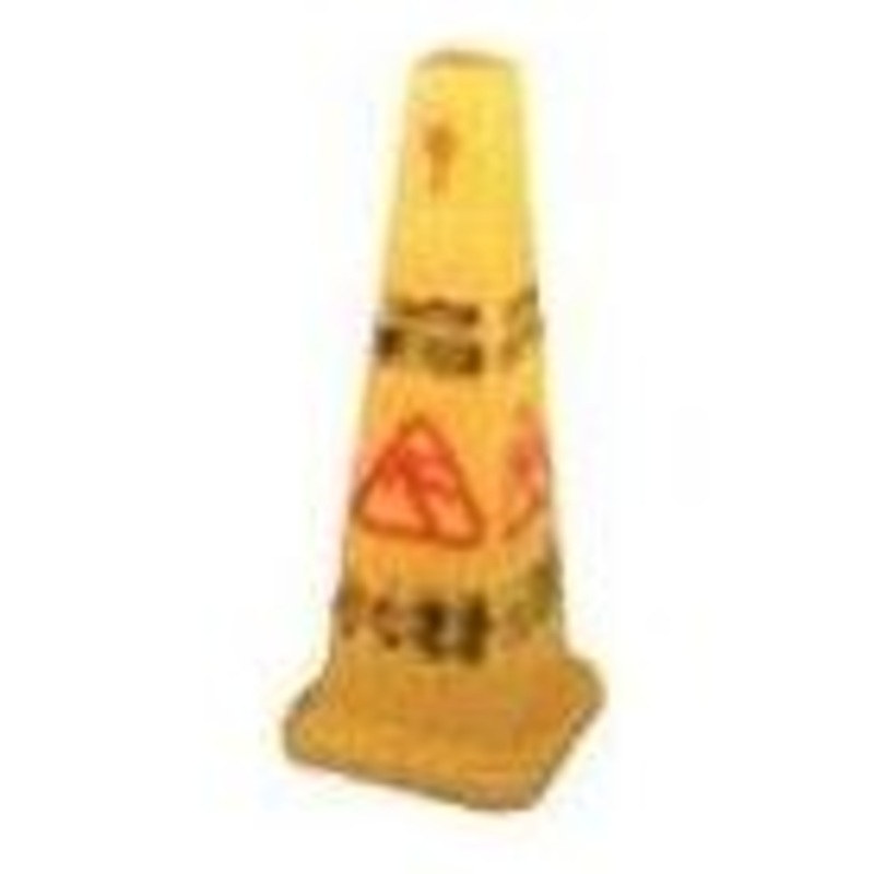 First Four Sided Warning Cone