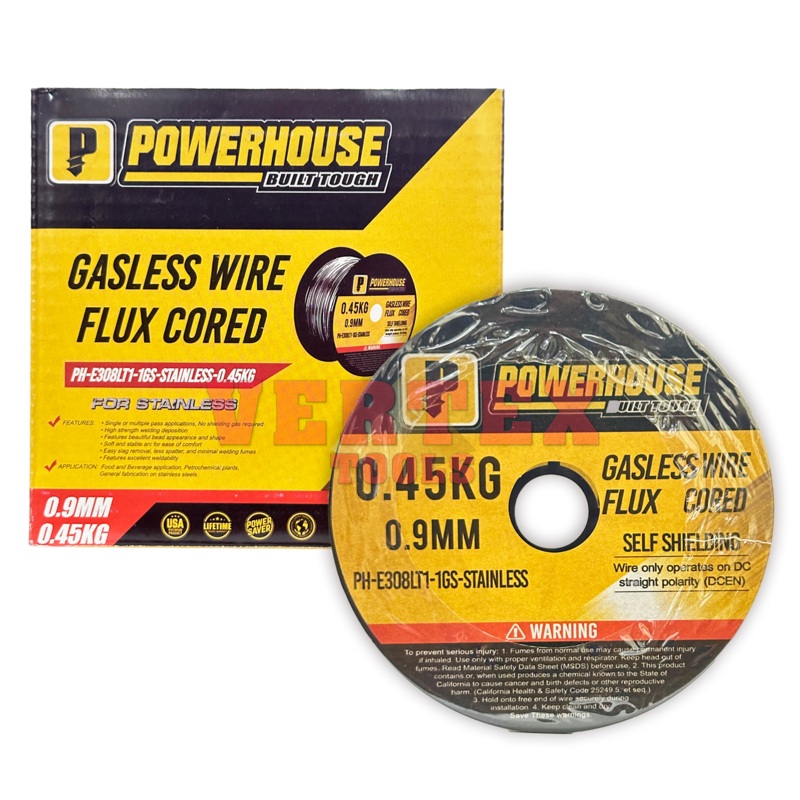 Powerhouse Fluxcored MIG Welding Wire (PH-E308LT1-1GS) for *STAINLESS* 0.45KG