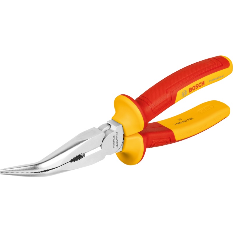 Bosch 1 600 A02 NE4 VDE Long Nose Plier bent 40 200mm