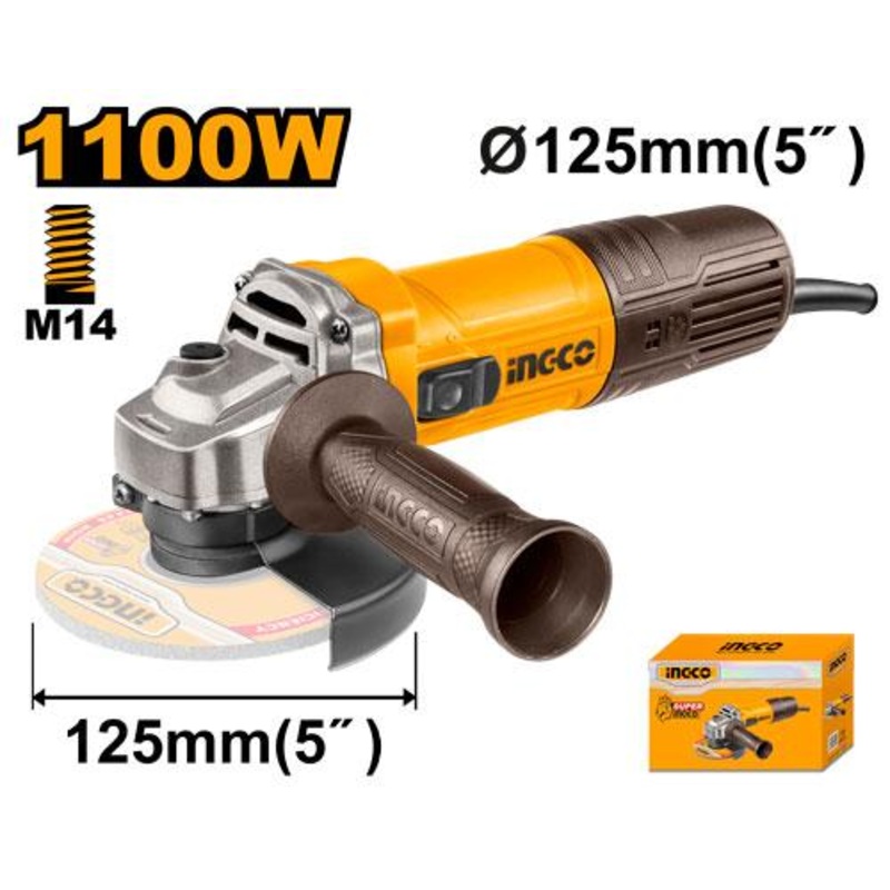 Ingco AG110028 Angle Grinder 5"