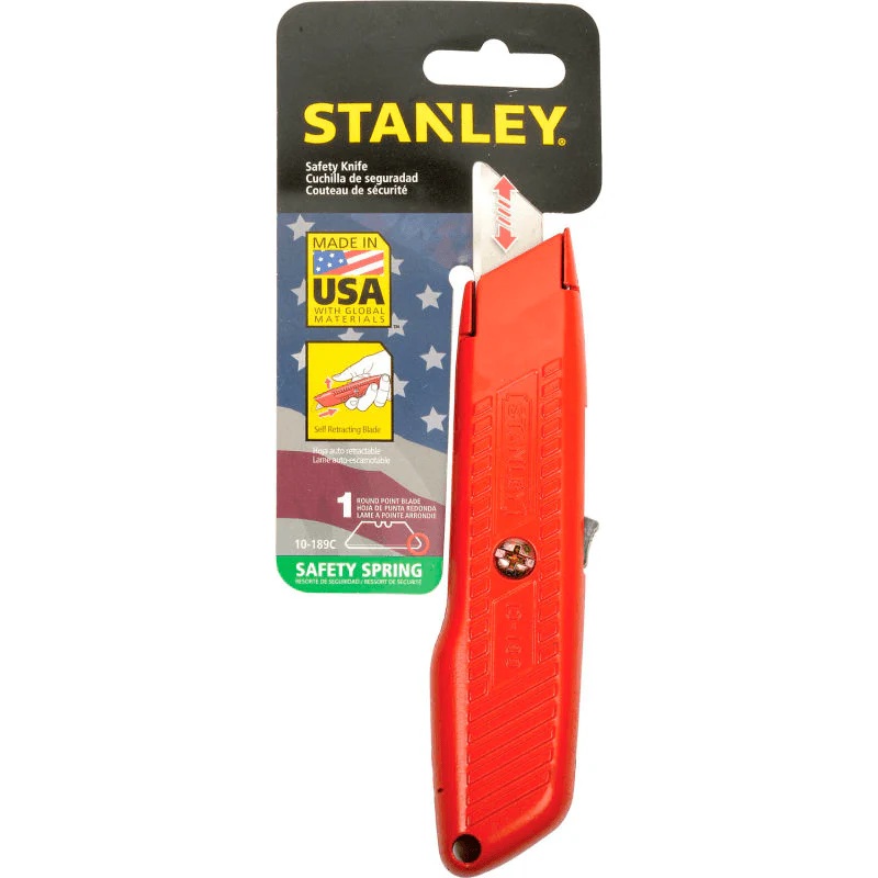 Stanley 10-189C Self Retracting Safety Utility Knife (US-Made)