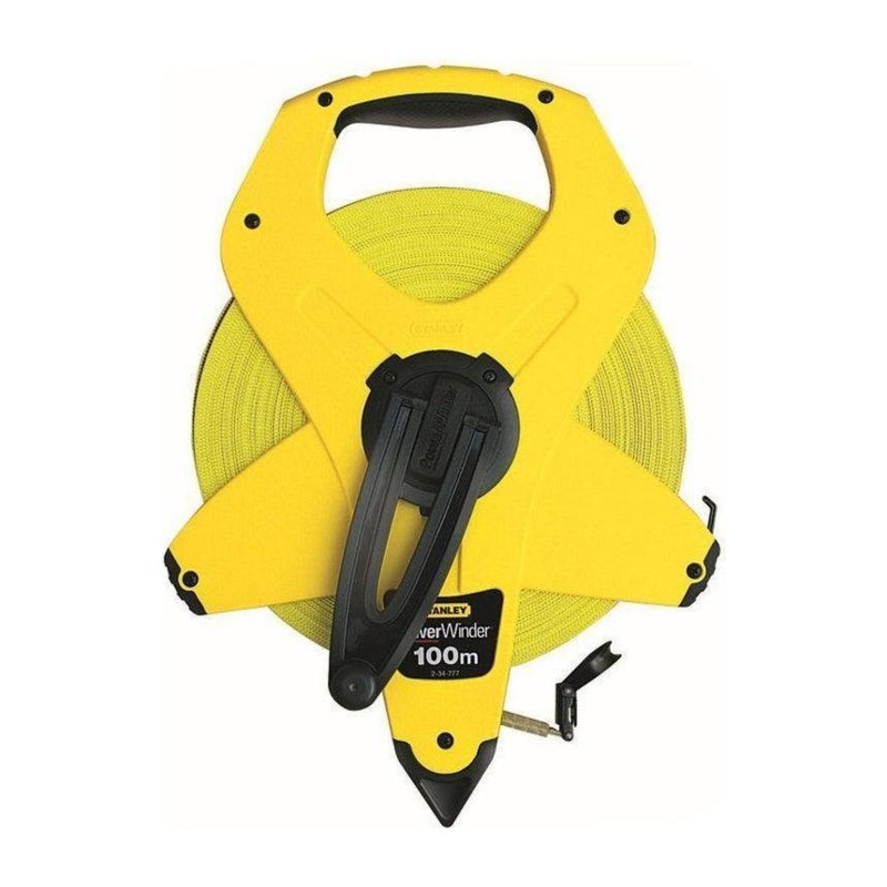 Stanley 34-777 PowerWinder Fiberglass Long Tape Measure (2-Sided Reading)