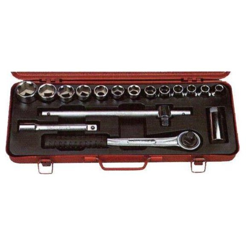 Flag F418S 1/2" Drive Socket Wrench Set Inches (18pcs, 12pts)