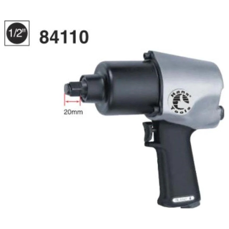 Hans 84110 Pneumatic Air Impact Wrench 1/2" Drive