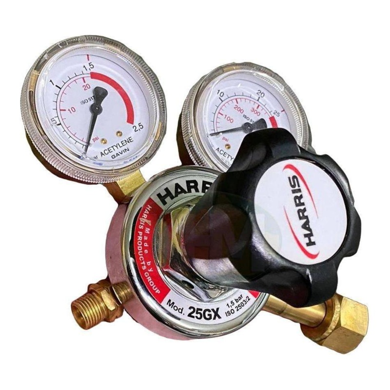 Harris 25GX Acetylene Regulator (CGA-300) for Welding & Cutting Outfit