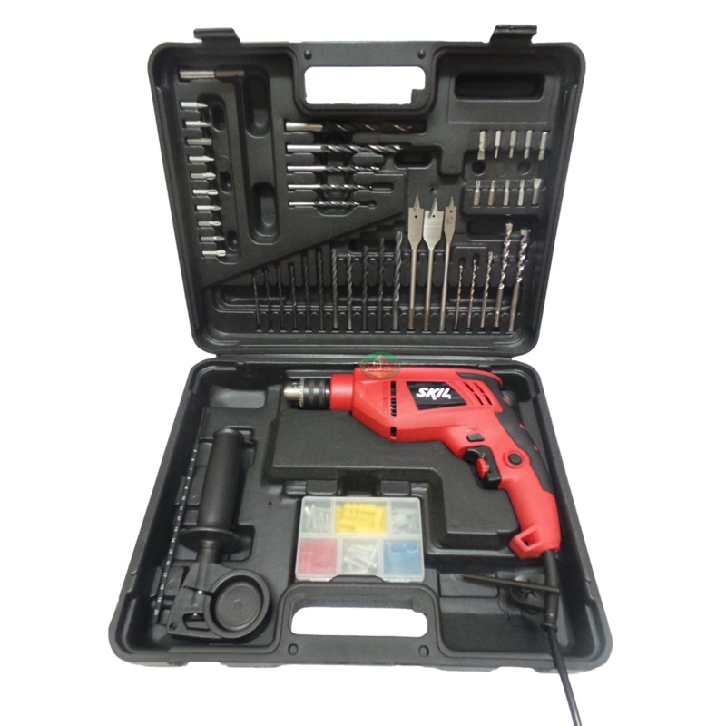Skil 6610 10mm Impact Drill w/ Bit Accessories
