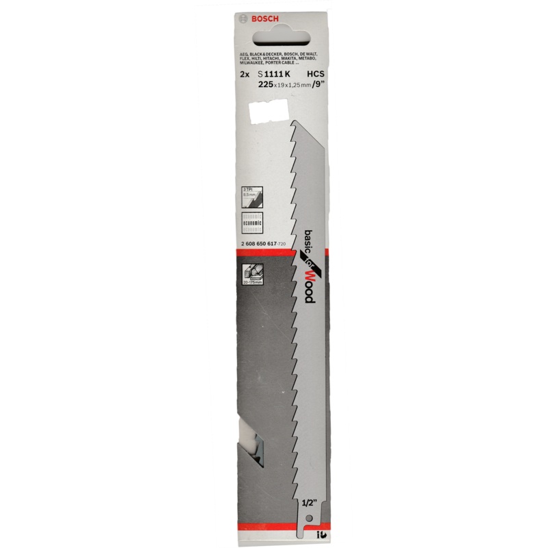 Bosch S 1111 K Reciprocating Saw Blade 2pcs