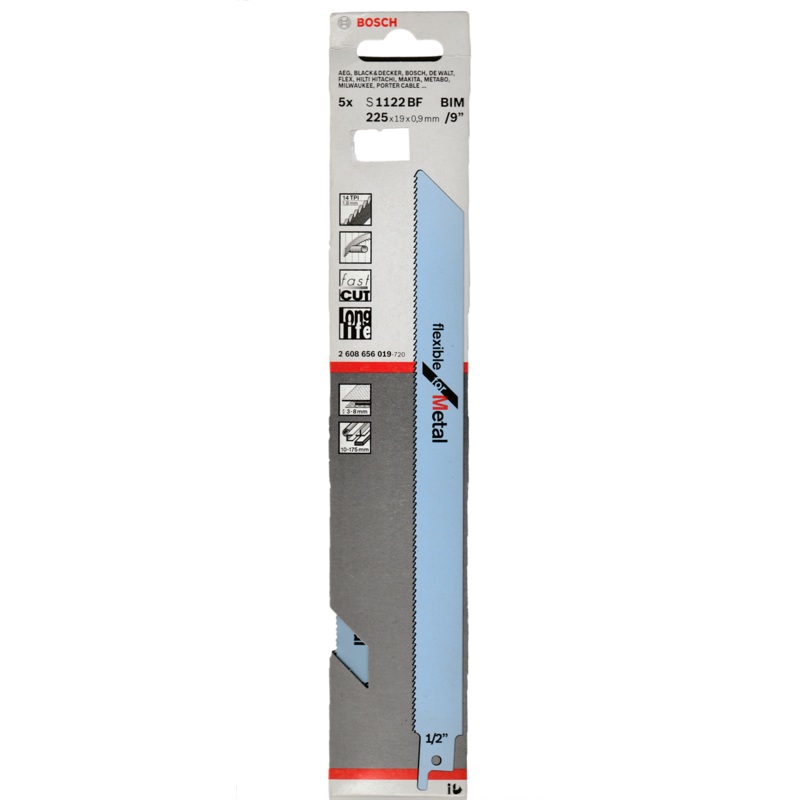 Bosch S 1122 BF Reciprocating Saw Blade (5pcs)