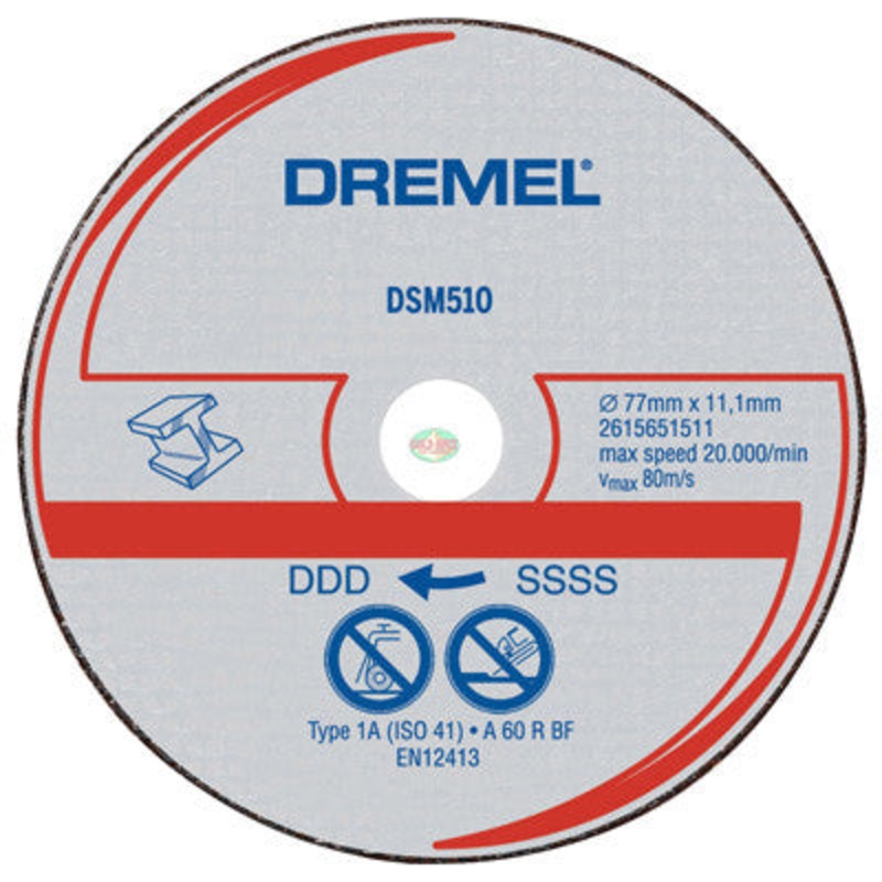 Dremel DSM510C RW Metal Cut-off Wheel, 3 pcs