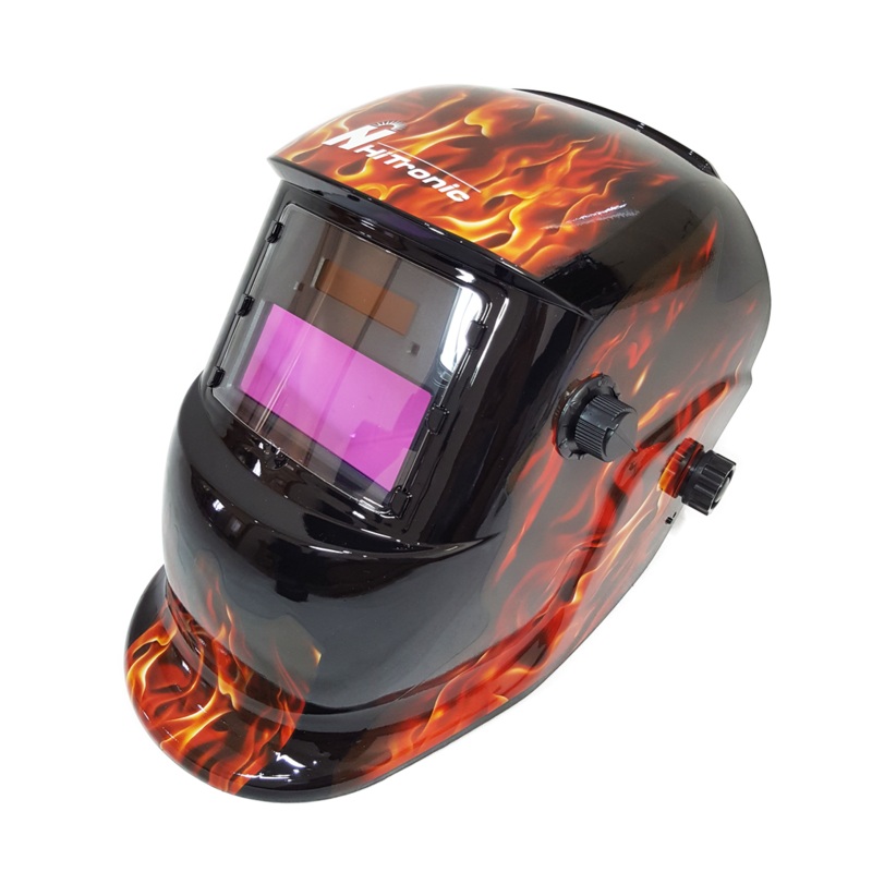 Hi-Tronic Auto Darkening Helmet (Flames)