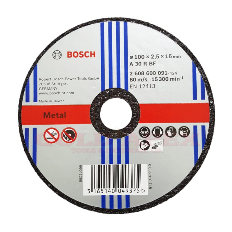 Bosch Cutting Disc 4" for Metal (25 pcs)