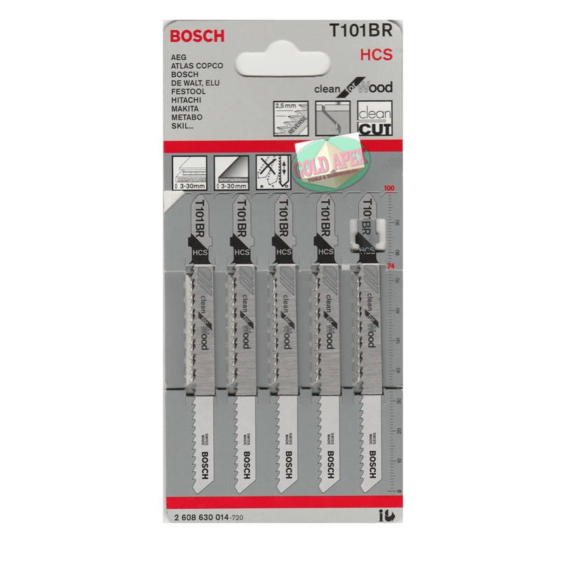 Bosch T101BR Jigsaw Blade (T-type Shank)