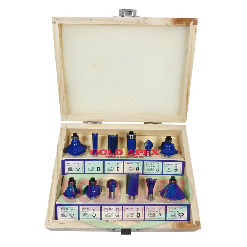 Hoyoma Router Bit Set 1/4 Inches Shank (12 pcs)
