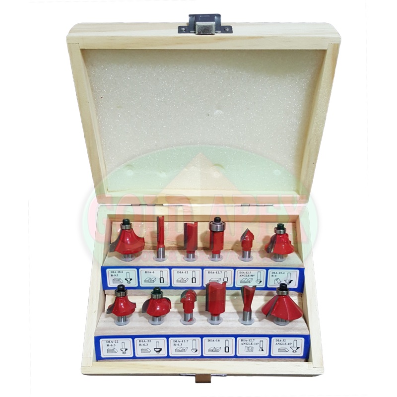 Mailtank SH-121 Router Bit Set (12pcs)