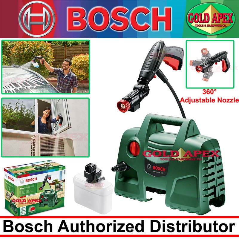Bosch EasyAquatak 100 Portable High Pressure Washer (w/ 360 Adjustable Nozzle)