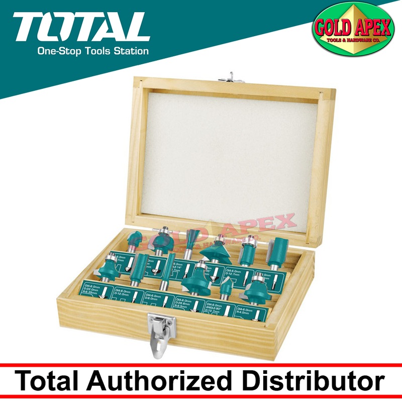 Total TACSR0121 Router Bit Set 6mm (12pcs)