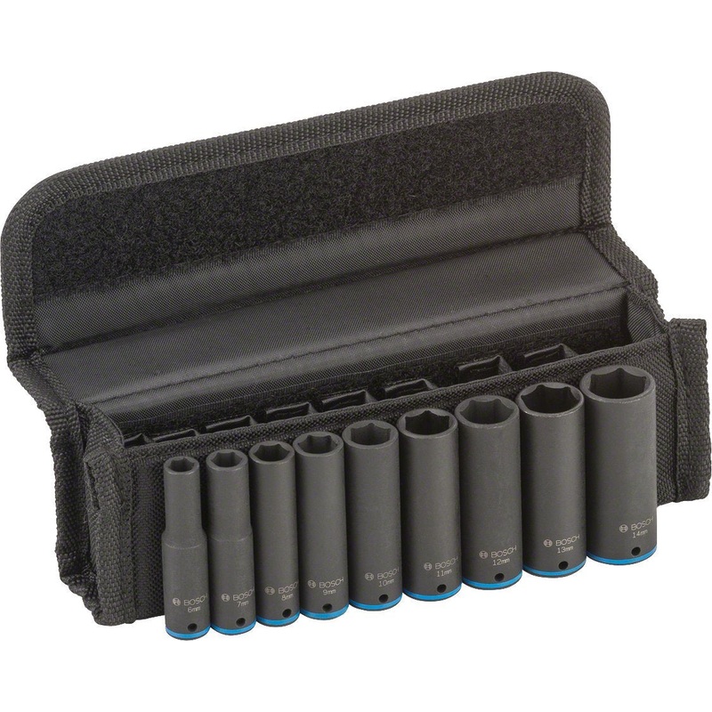 Bosch 2608551097 Impact Socket Wrench Set 1/4" 9pcs