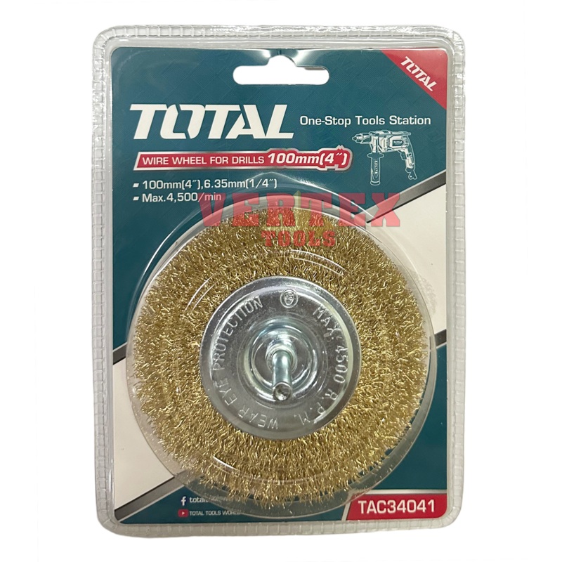 Total TAC34041 Wire Wheel Brush for Drill