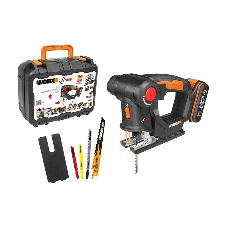 Worx WX550 2in1 Cordless Multi-Purposed Saw 20V Max (Jigsaw | Reciprocating Saw)