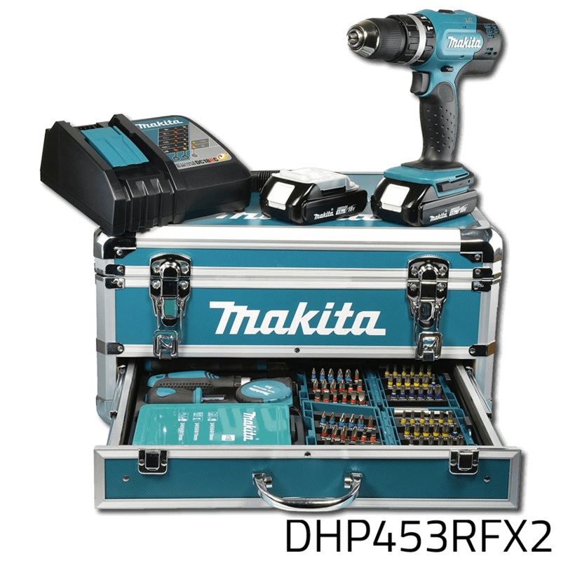 Makita DHP453RFX2 18V Cordless Hammer Drill (LXT-Series)