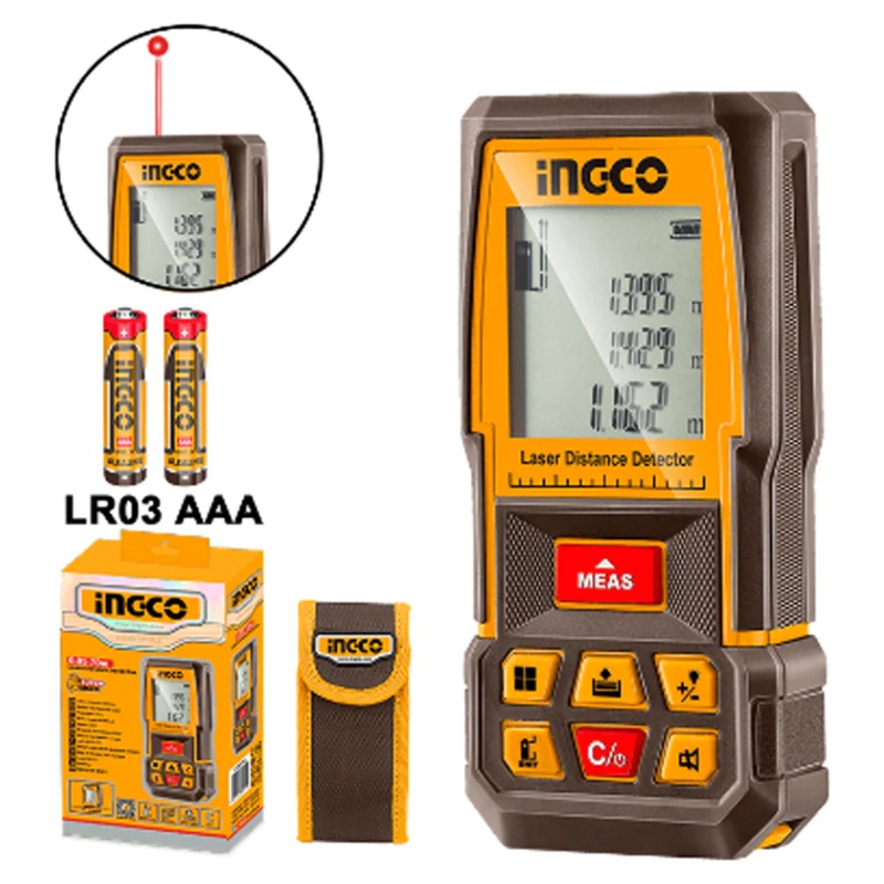 Ingco HLDD1008 Laser Rangefinder / Distance Meter 100M