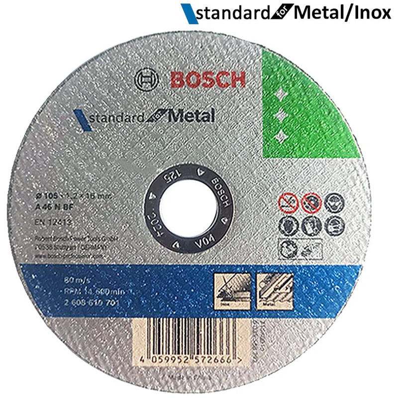 Bosch Cutting Disc for Metal / Stainless Inox 4" (2608619701)