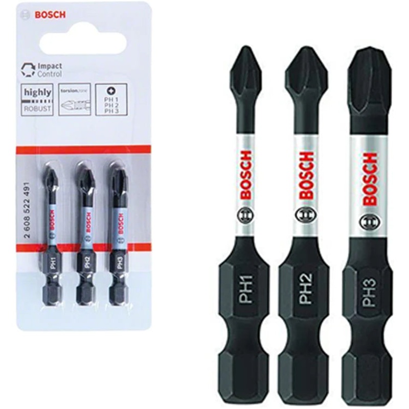 Bosch Impact Control Power Screw Bit Set 3Pcs (2608522491)